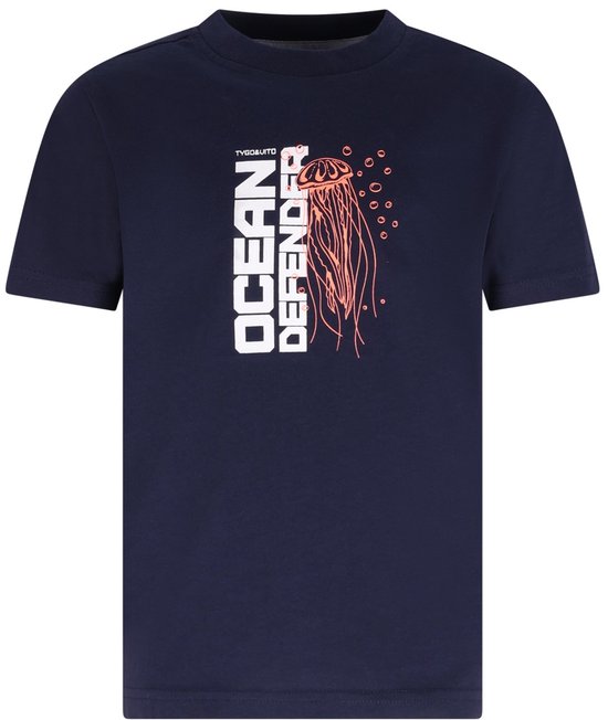T-shirt bleu pour garçons TYGO & vito taille 134/140