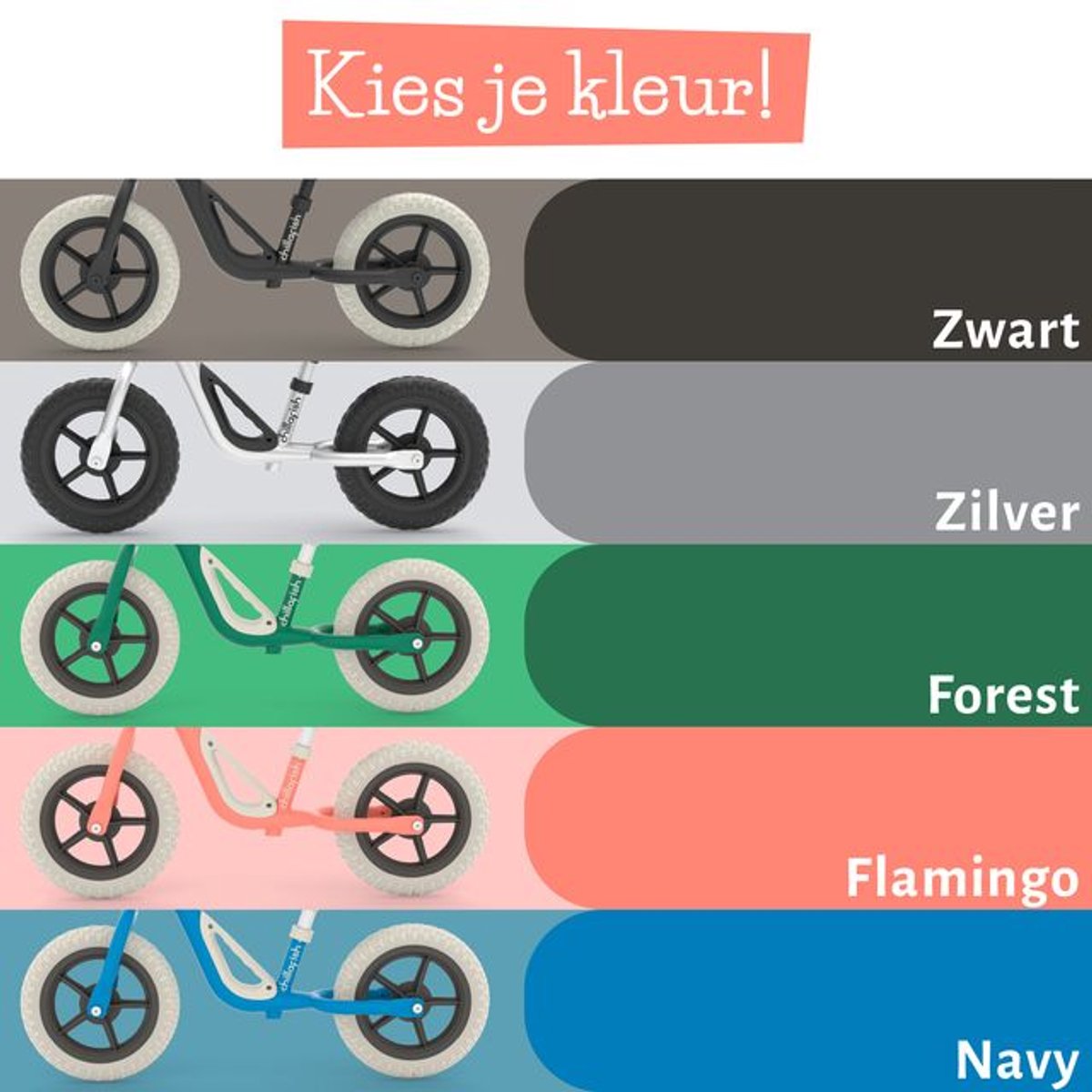Chillafish Loopfiets 2 jaar - Lichtgewicht met verstelbaar zadel en stuur - Roze - Loopfiets voor jongens en meisjes tot 4 jaar met handvat om te dragen en anti lek banden - Model Charlie — afbeelding 7
