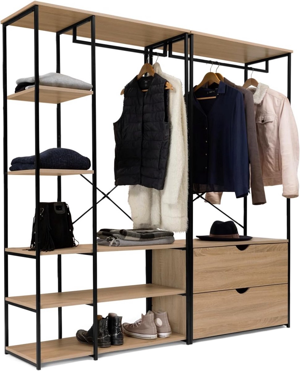 Modulaire Kledingkast met Industrieel Design - Duurzaam & Functionaliteit