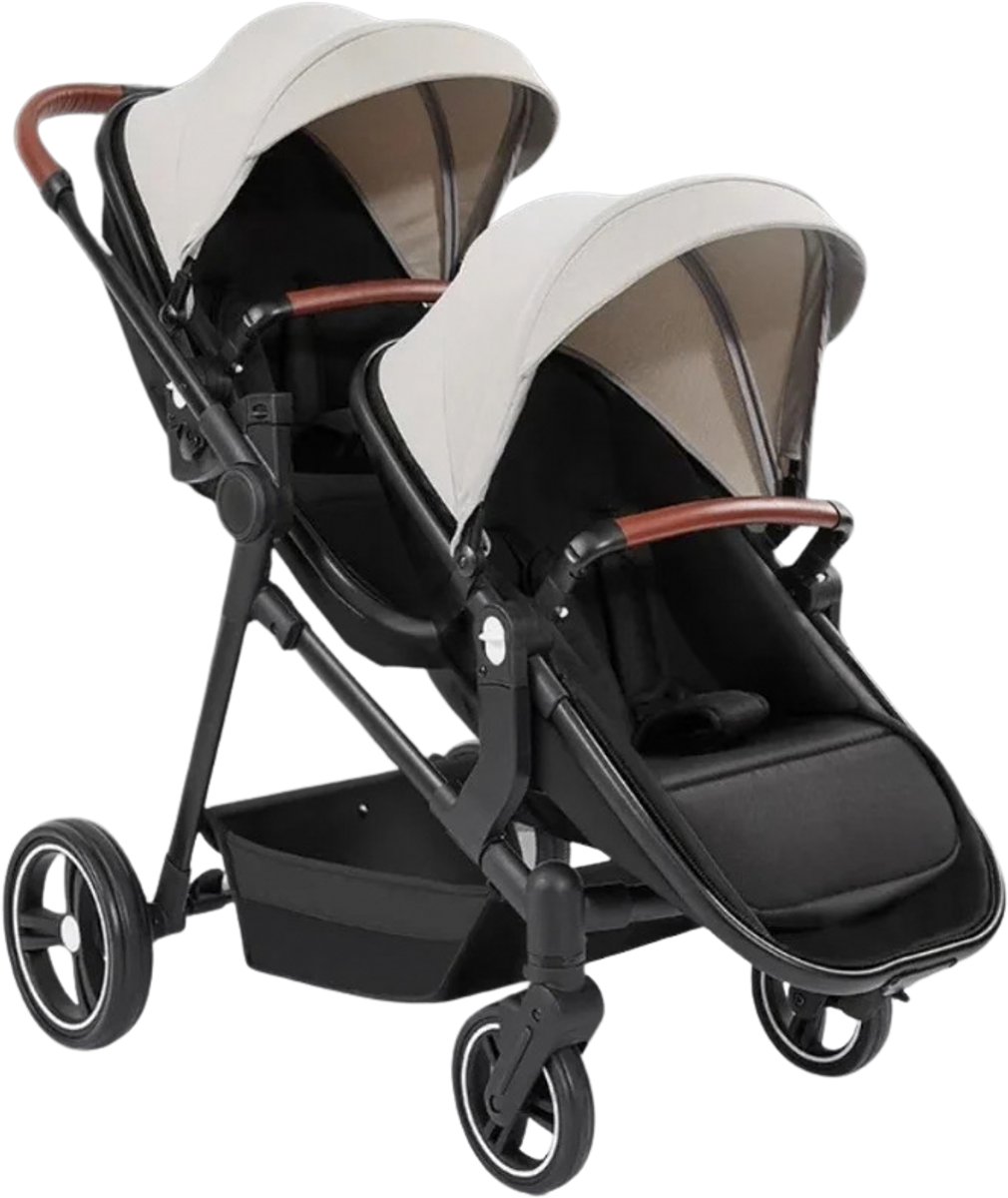 Shenzhen AiLian Duo Kinderwagen Opvouwbaar Lichtgrijs 2 Zitjes - Shenzhen AiLian International Trade Co., - €304,95