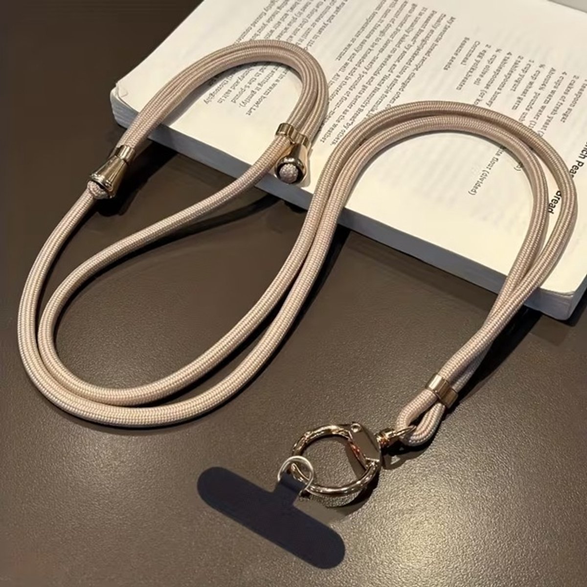 Telefoon - Sieraad - Hanger - Gsm - Ketting - Lang- Koord - Khaki