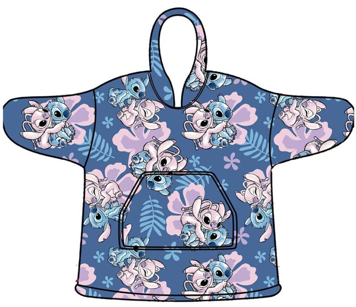 Disney Lilo & Stitch Hoodie Fleece deken, Angel - Kind (3 - 6 jaar) - Polyester