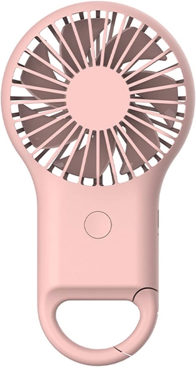 longziming -Mini Draagbare Handventilator – Koele Lucht – Handheld Reisventilator – Geschikt voor Kantoor, Buiten en Thuis (Roze)