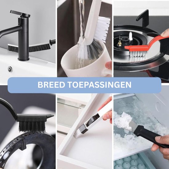 CLVP® Voegenborstel Badkamer - Voegenreiniger - Schrobborstels van Merkloos	 — afbeelding 4