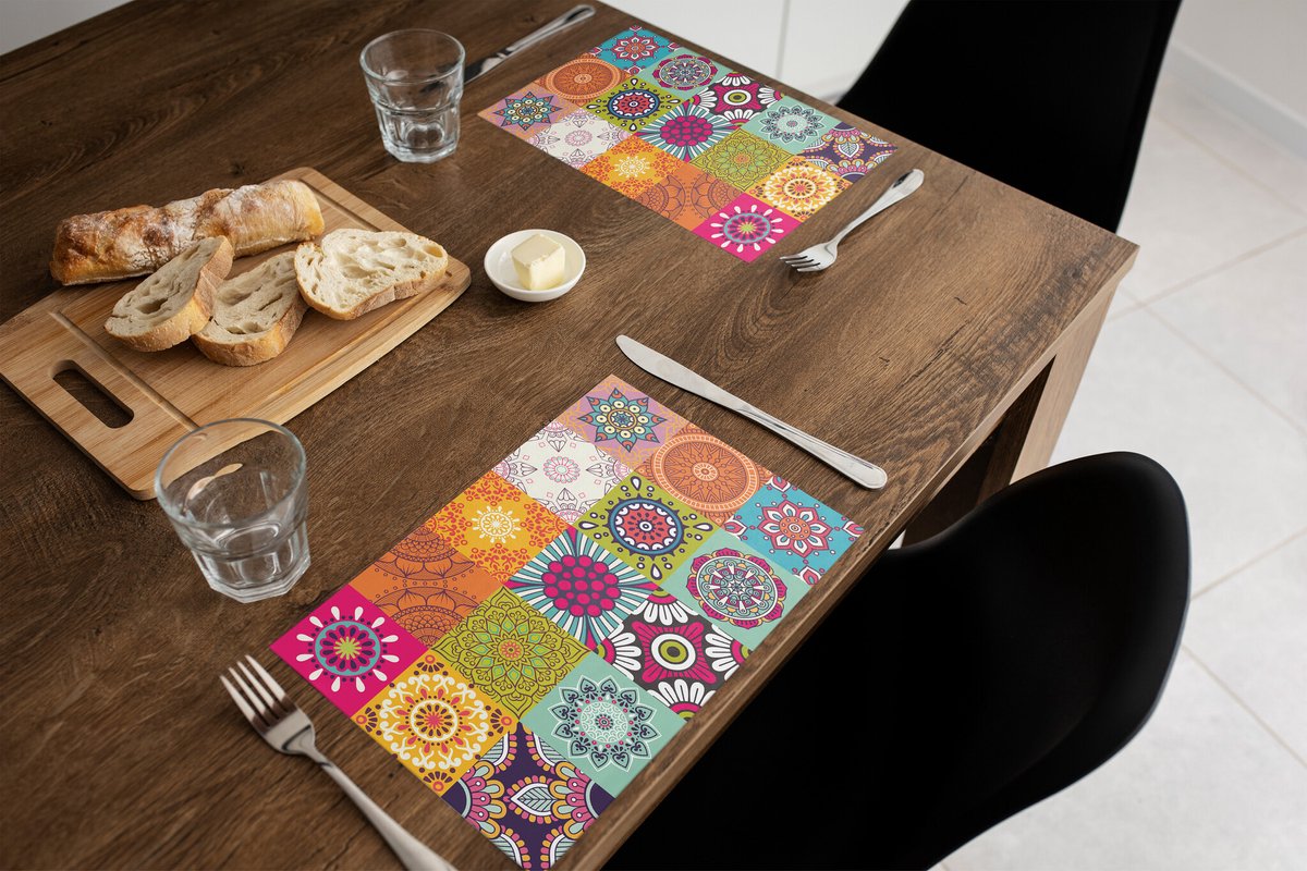 Placemat vinyl | Retro Flower | 6 stuks | Ontdek de Placemat vinyl | Retro Flower: stijlvol, duurzaam en gemakkelijk te reinigen. Perfect voor elke tafelsetting en een milieuvriendelijke keuze voor moderne interieurs.