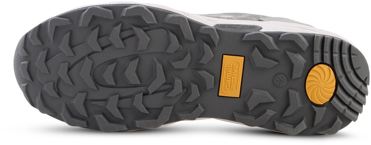camel active Casual sneaker met snelsluiting - Maat menswear-42 - Grijs
