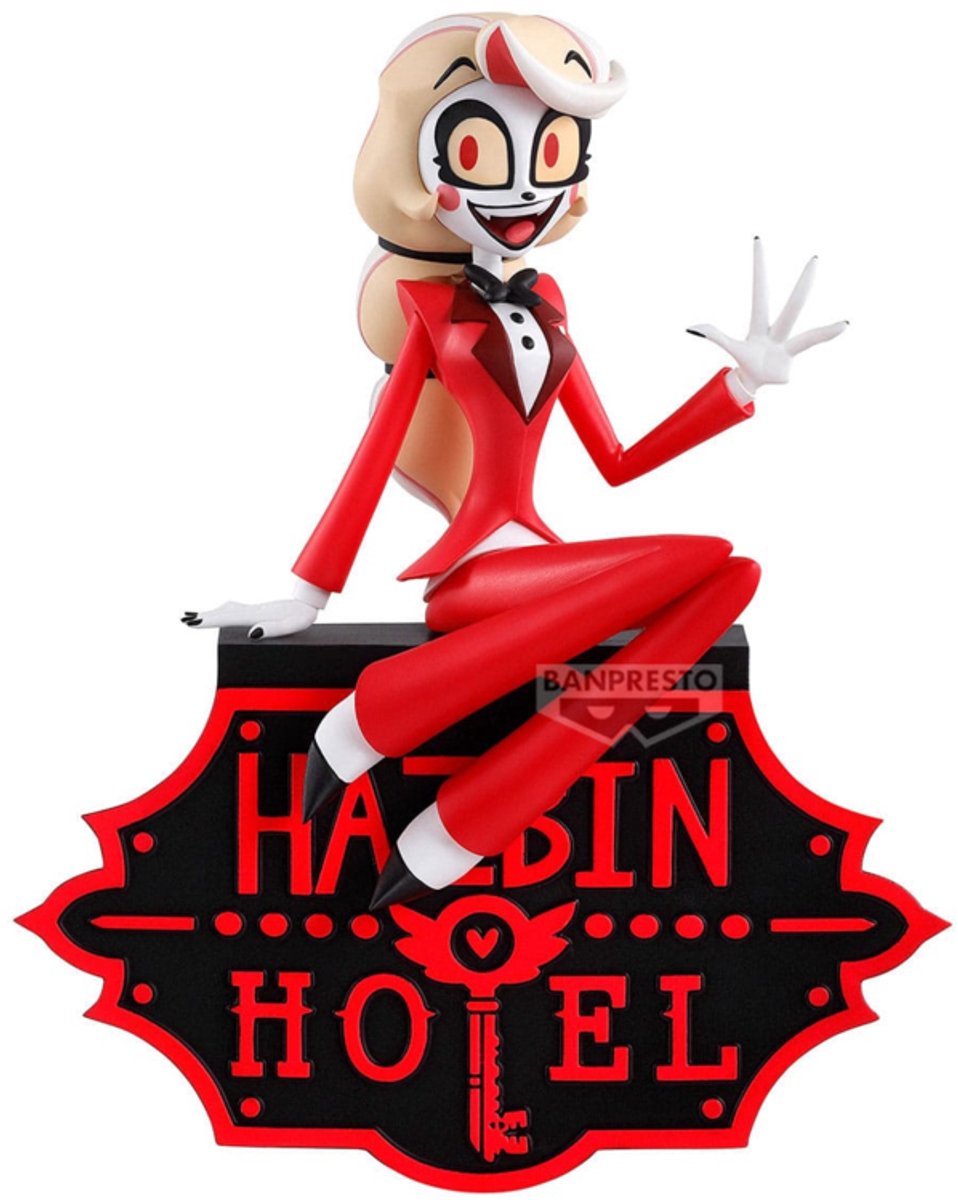 Banpresto Hazbin Hotel Monitor Top Figure PVC Statue Charlie Morningstar (Ver. A) 14 cm Beeld
