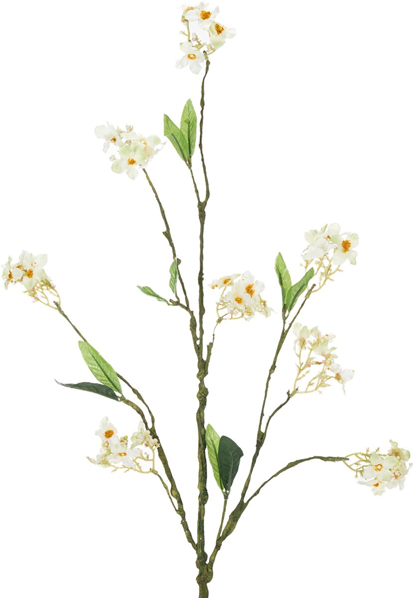 Appelbloesemtak, kunstbloementak, wit, 65 cm, 1 stuk