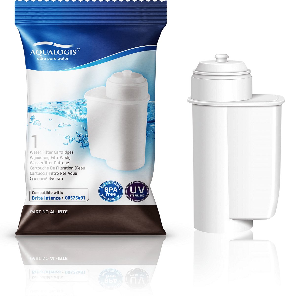 Aqualogis Intense Serie - Waterfilter - Voor Koffiemachines - 50L Capaciteit - 2 Maanden Duur