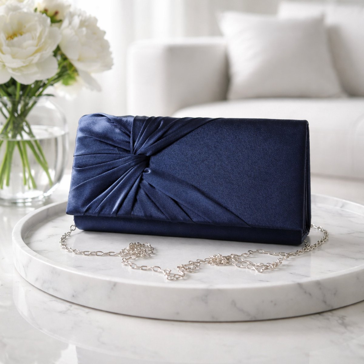 Sac fourre-tout de luxe premium pour dames, pochette plissée fine flash Alibaba