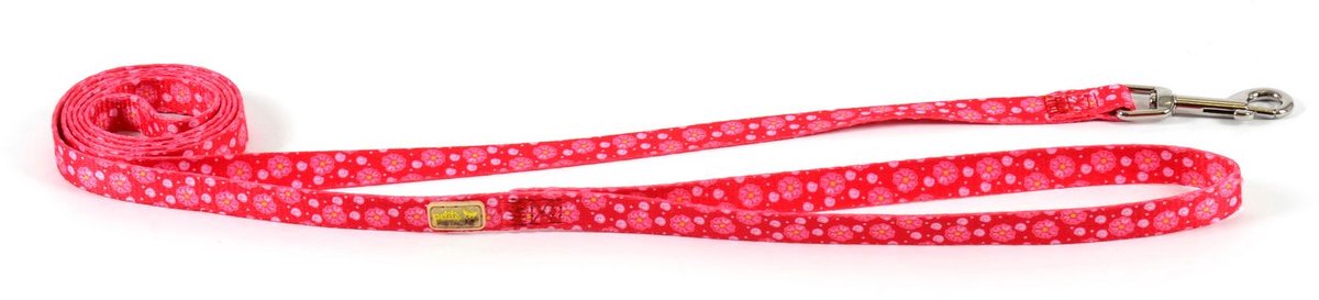 Goo-Eez Printed Leash - Flowers - Riem - 152 cm Pink