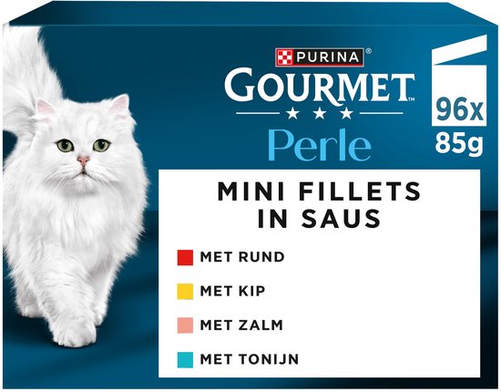 Gourmet Perle Mix - Kattenvoer Natvoer - Land en Zee - 96 x 85 g