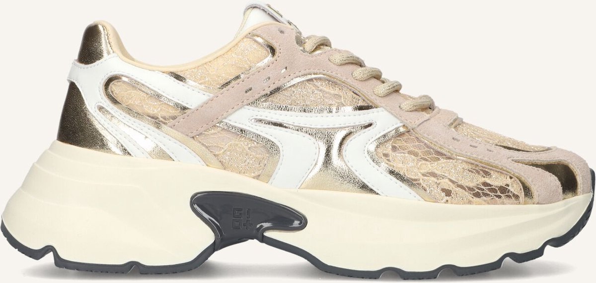 GIO+ Dalia Sneakers - Leer - Dames - Beige - Maat 37