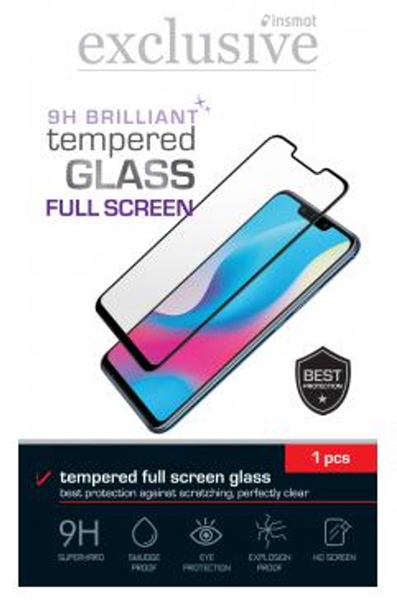 Insmat 861-1607 scherm- & rugbeschermer voor mobiele telefoons Doorzichtige schermbeschermer Motorola 1 stuk(s)