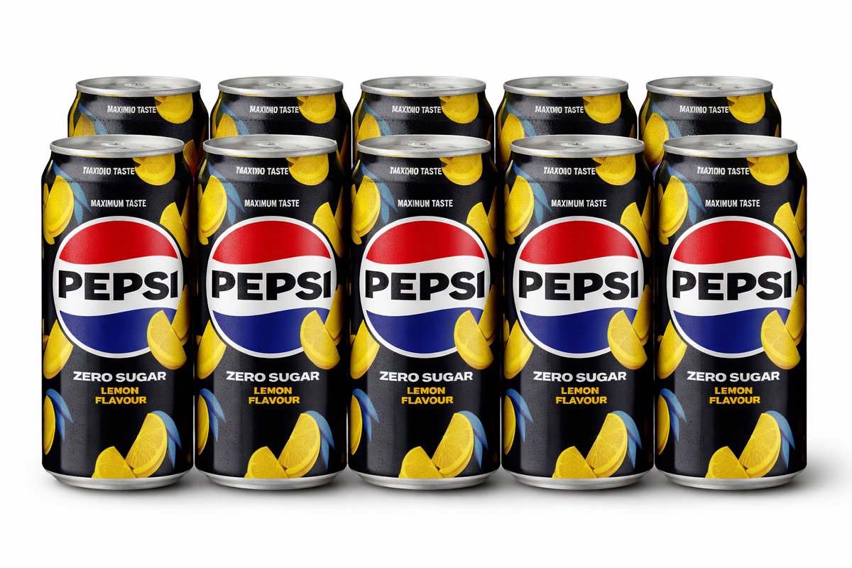 Tray Pepsi Zero Lemon - Sleekcan - 12 x 33 cl.