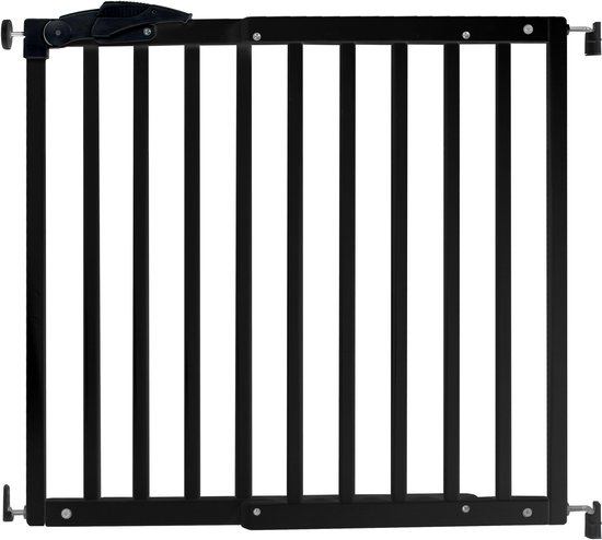 fenss Veiligheidshekje Oslo 71-102 cm hout zwart