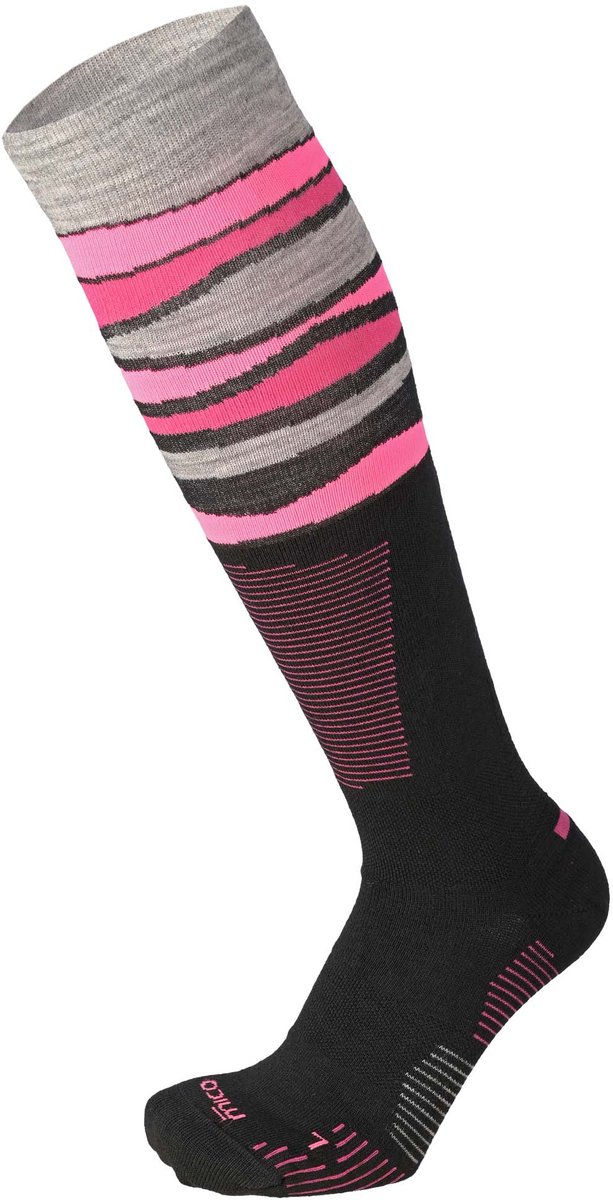 Mico Light Weight Superthermo Natural Merino Ski Sock Woman Grijs