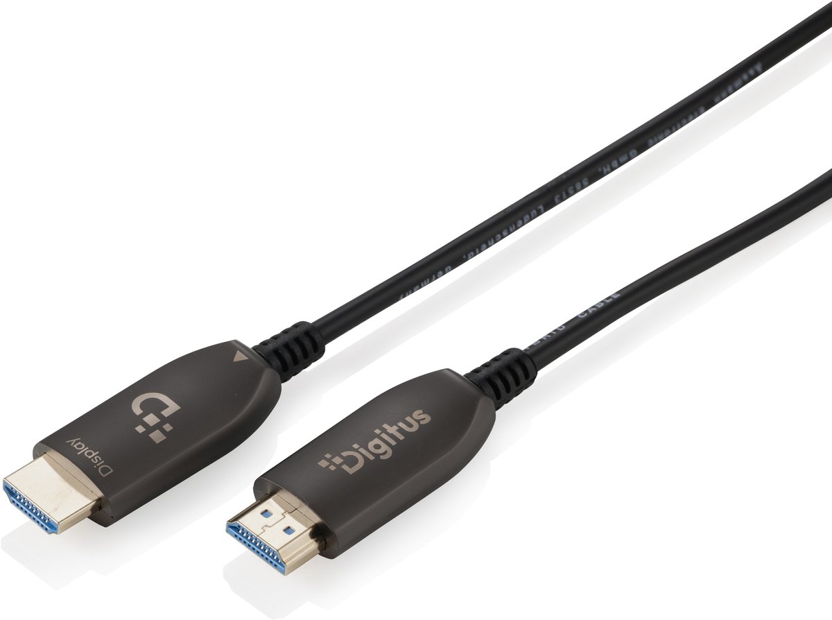 Image of Digitus AK-330126-600-S HDMI kabel 60 m HDMI Type A (Standaard) Zwart
