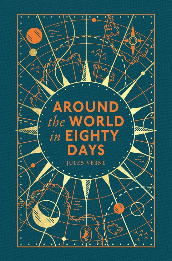 Puffin Clothbound Classics- Around the World in Eighty Days - cover