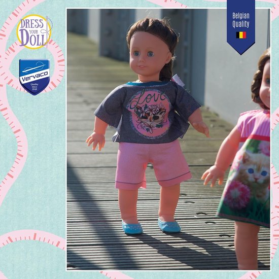 Poppenkleding Naaiset - Outfit Maken - Poppen Aankleden - Patroon op Papier - 45 cm Poppen van Merkloos — afbeelding 5