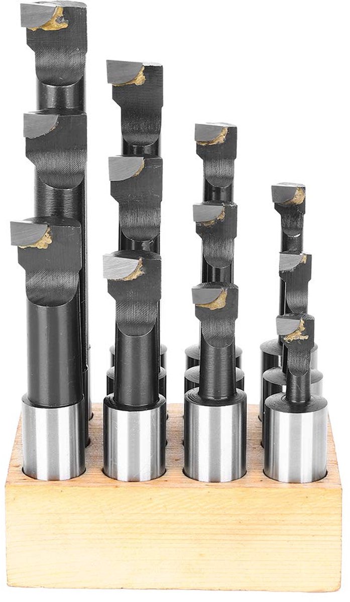 Boring Bar Set - High Speed Steel - 12-delige Set met 3/4 inch Gereedschapsdiameter