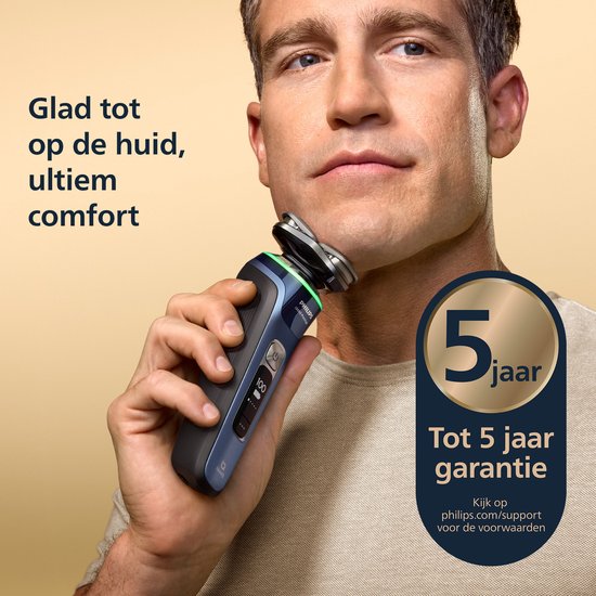 Philips Shaver i9000 Prestige Elektrisch Scheerapparaat Voor Mannen - Met Quick Clean Pod - Blauw - XP9201/30