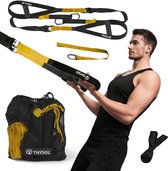 THYSOL Suspension Trainer Pro Xtreme Straps - Yellow - Met Deuranker - Core Trainer - Fitness Thuis - Thuis Fitness Set
