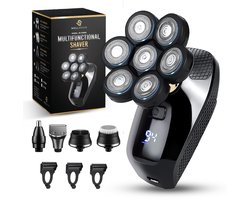 Wellshave 5 in 1 Scheerapparaat Mannen Deluxe – Gezicht en Hoofd Trimmer – Head Shaver – Elektrische Shaver – Vaderdag Cadeau