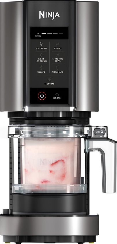 Ninja Creami - 7-in-1 IJsmachine - Ice Cream Maker voor Roomijs, Milkshake, Smoothie Bowl en meer - Foodi - NC302EU