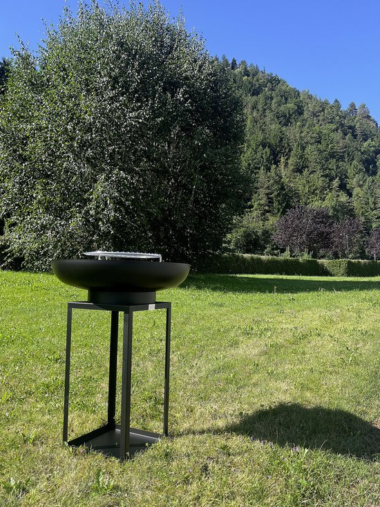 LaFerrotecnica Barbecue Plancha model ARA 75cm Zwart hittebestendig - RVS bakplaat! van Merkloos — afbeelding 3
