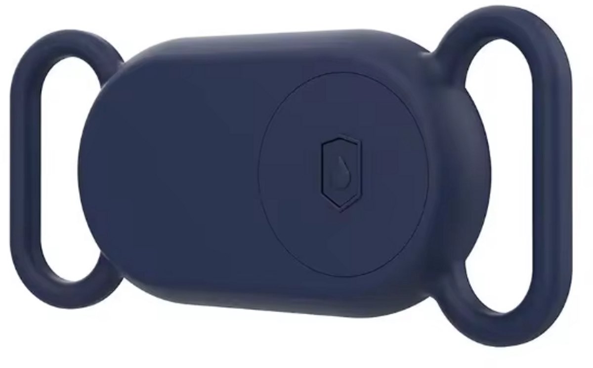New Age Devi - Hoesje geschikt voor Samsung Galaxy SmartTag 2 - Donker Blauwe Siliconen Hoesje