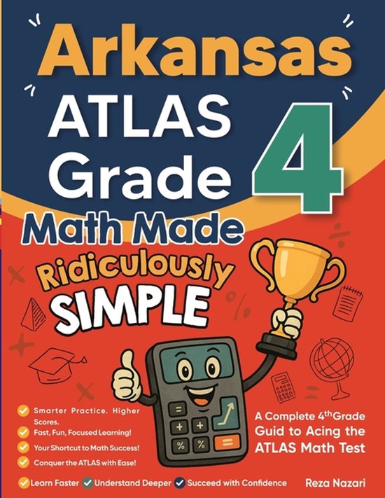 Arkansas ATLAS Grade 4 Math Made Ridiculously Simple - cover