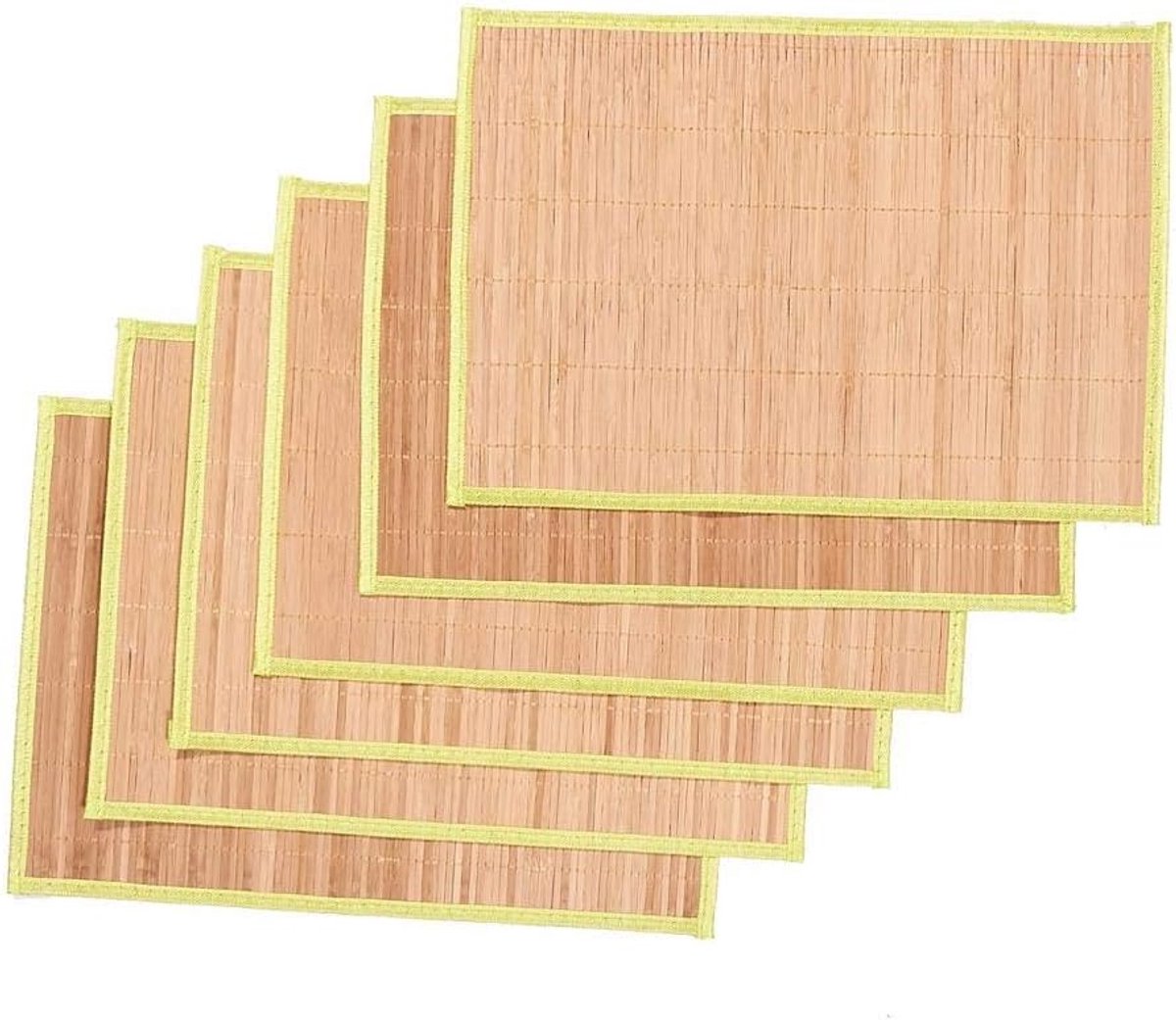 Placemats Bamboe - Keukenonderlegger - Tafeldecoratie - Onderhoudsarm - 33x48 cm