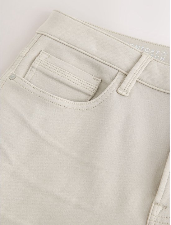 Next - Heren - Strakke Pasvorm - Comfortabele stretchjeans - Naturel