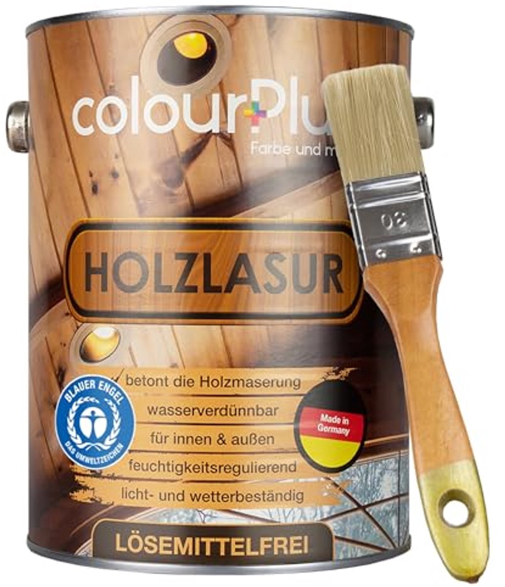 ColourPlus Houtbeits - Weerbestendige Houtolie - Met UV bescherming - Antraciet grijs - 2,5 Liter