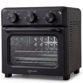 Safecourt 6-in-1 Airfyer oven - 100% PFAS-vrij - 6 programma’s - 80 tot 230 graden - Airfryer, bakken, roosteren, toasten, grillen & opwarmen - Zwart