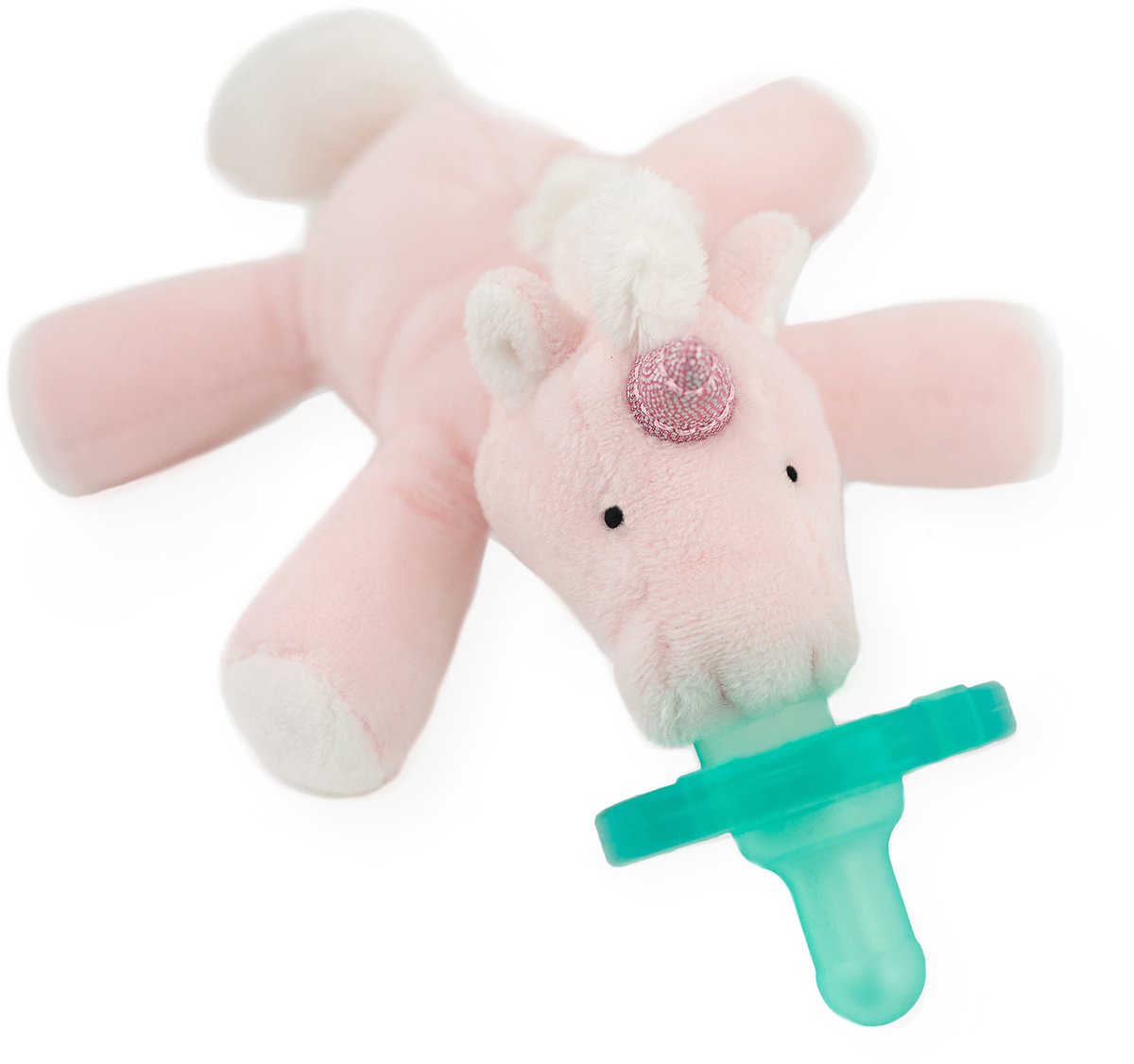 Wubbanub fopspeen met knuffel - Unicorn Roze