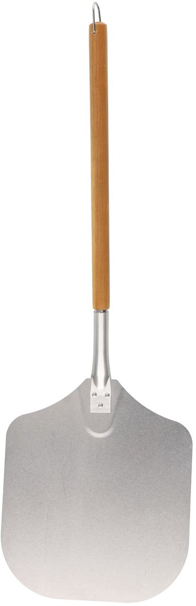 Mustang Pizzaschep – 30,5 cm – Aluminium Pizza Peel met Acacia Houten Handvat – Voor BBQ &