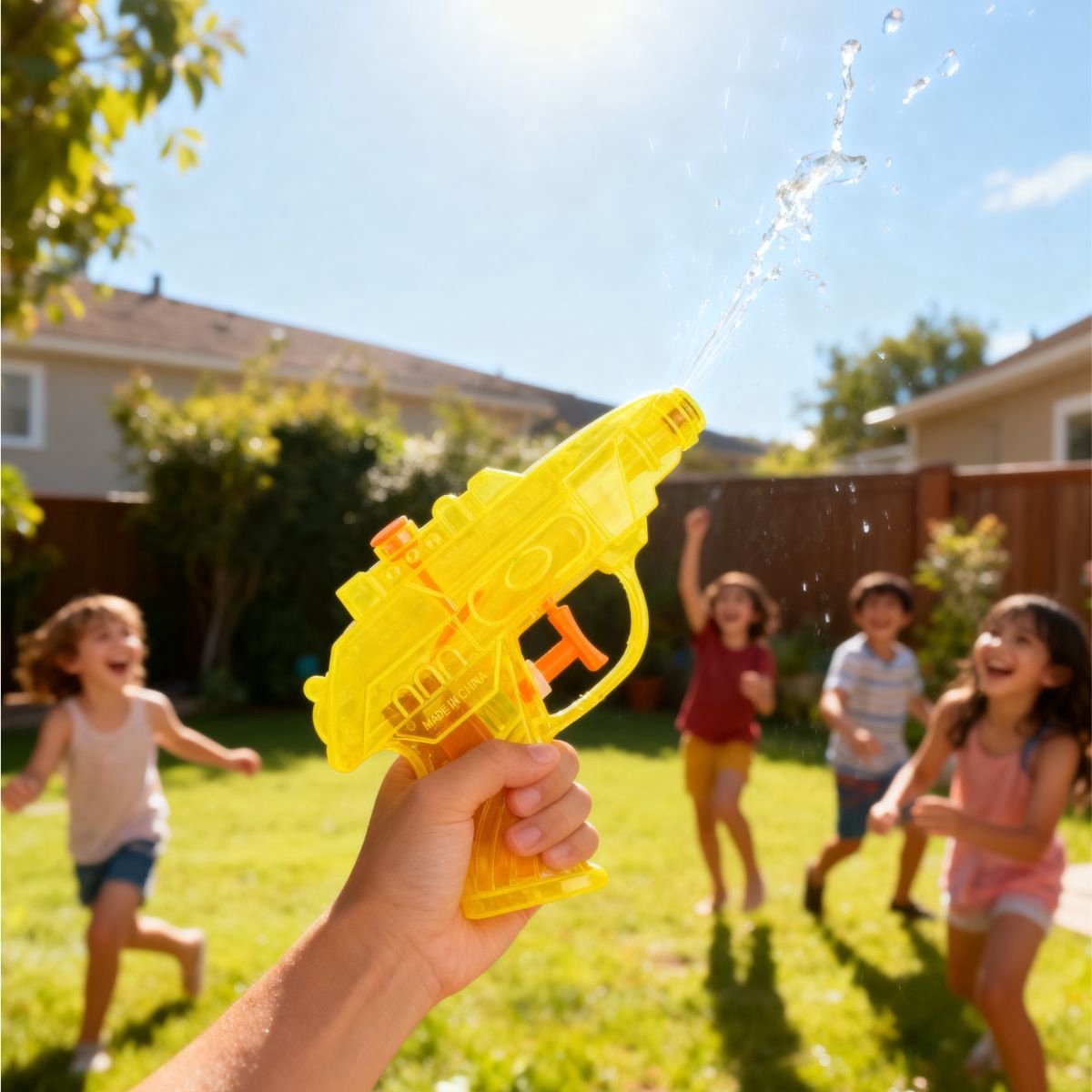 Eddy Toys waterpistool set 2 stuks - 11,5 cm - speelgoed waterpistool - 1 willekeurige kleur