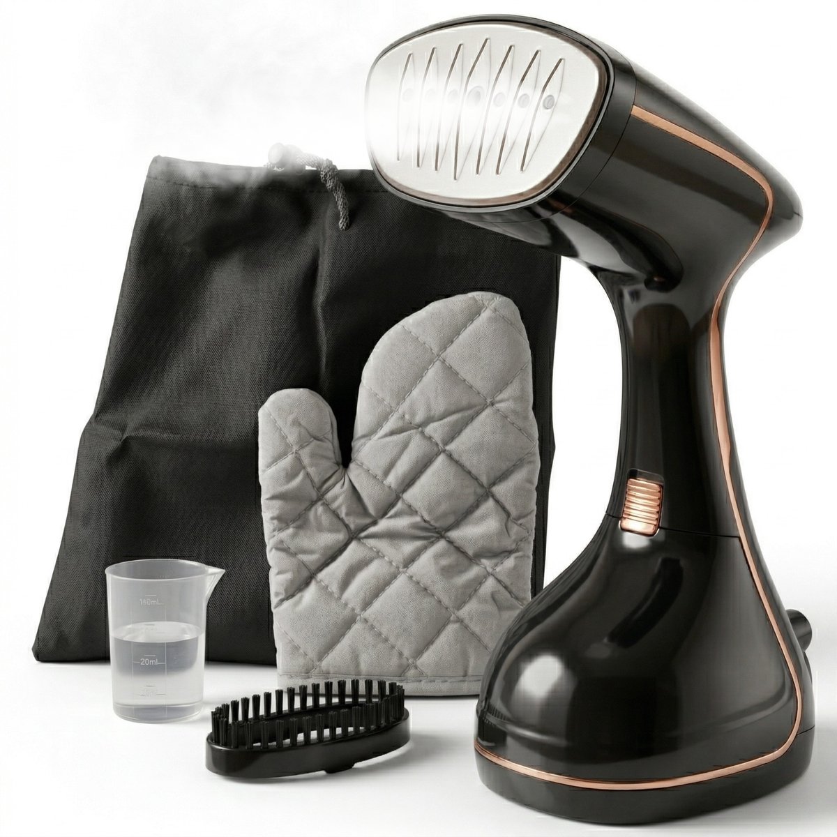 Caryota Kledingstomer - 3 Standen Stoomreiniger 320ml - Handstomer - Borstelkop - Stoomstrijkijzer
