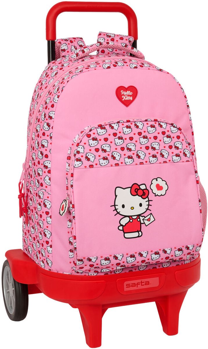 Safta Hello Kitty 33l 33x45x22cm Rugzak Met Wielen Roze Kinderen