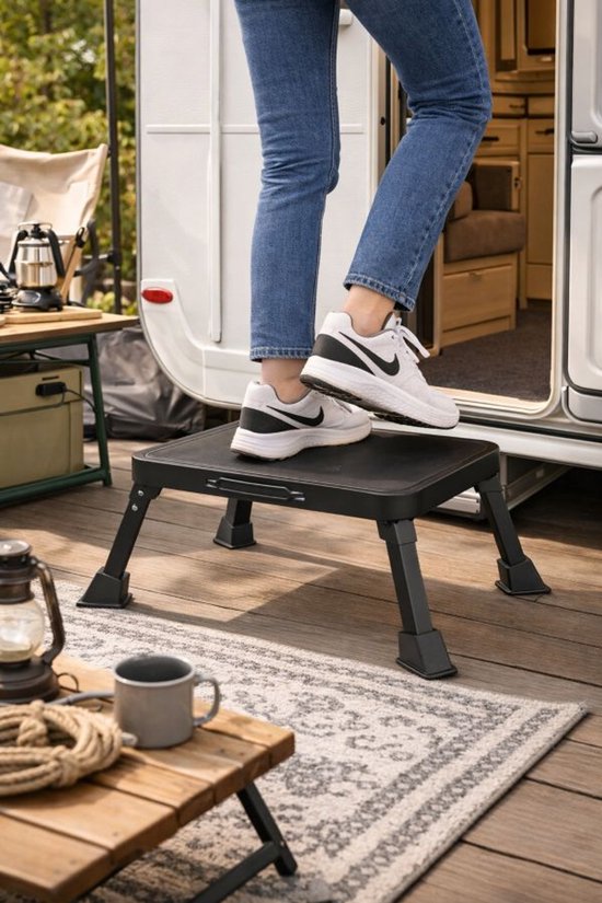 Ceruzo Opstapkruk Inklapbaar - Anti-Slip - 150 kg - Camping Keuken van Merkloos — afbeelding 4