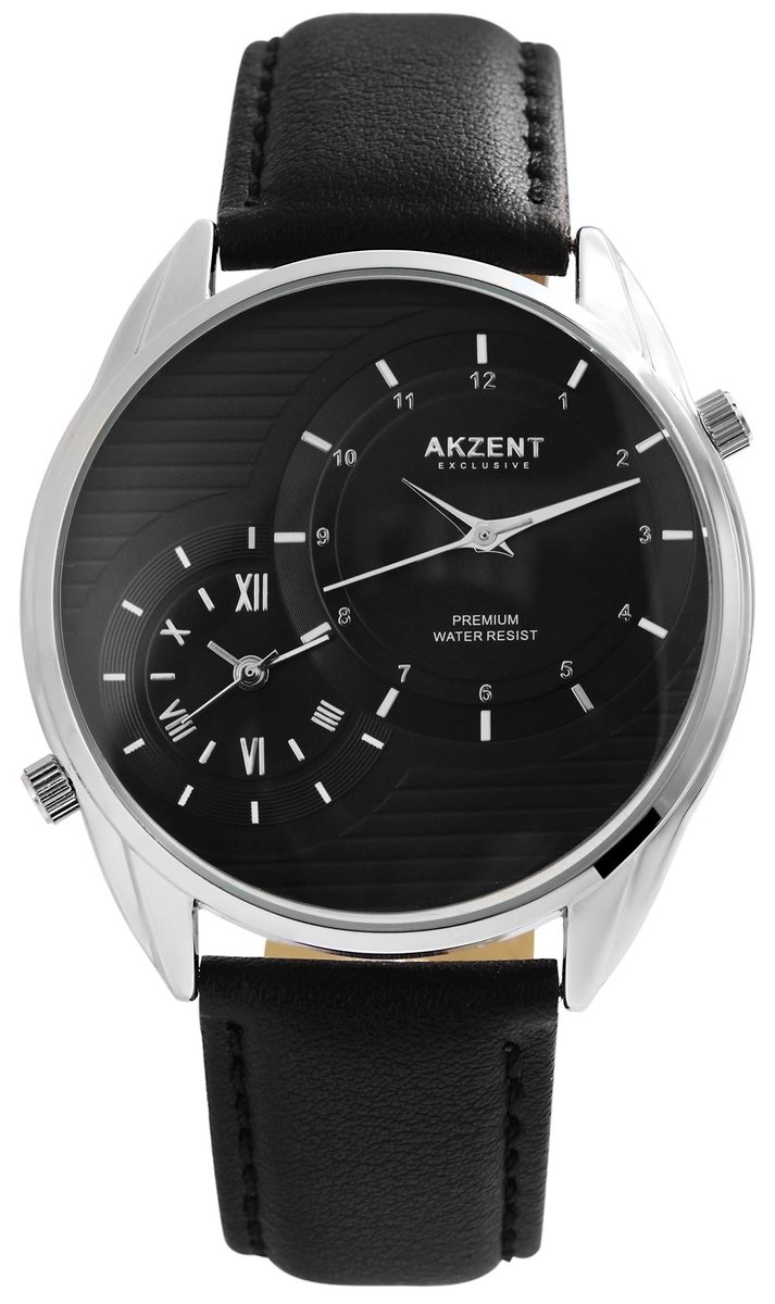AKZENT Herenhorloge van imitatieleer Reda AKZENT EXCLUSIVE herenhorloge met imitatieleren band