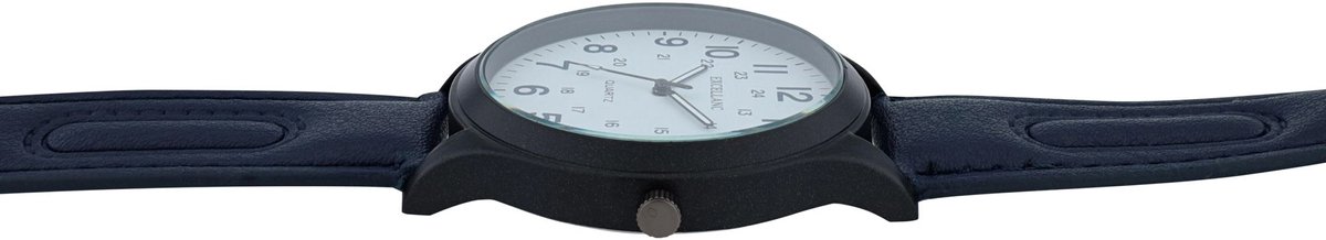 EXCELLANC Herenhorloge van imitatieleer 2900249 Excellanc herenhorloge met imitatieleren band in