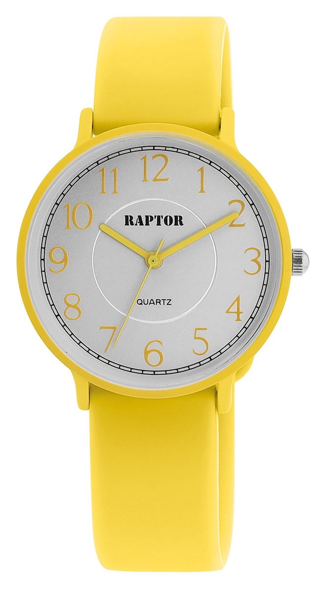 Raptor dameshorloge siliconen Flavia siliconen band horloge, sportief, D: 34mm, kleurrijk, trendy