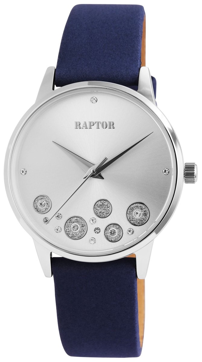 Raptor dameshorloge van echt leer Dory met echte leren band, 3 ATM, inclusief geschenkdoos