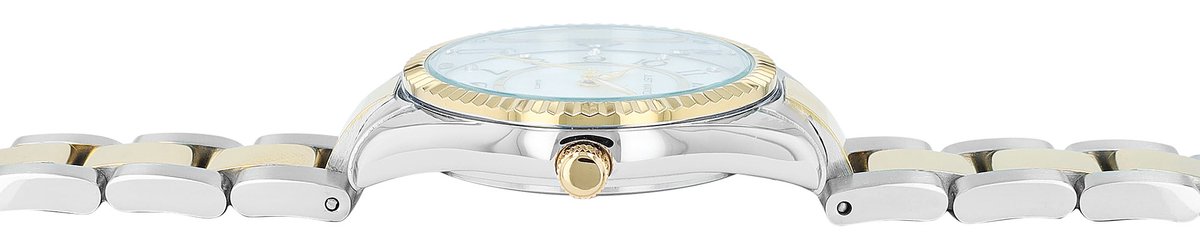JUST WATCH dameshorloge roestvrij staal Lunaria dameshorloge, roestvrijstalen band, Simili, quartz, modern, 32 mm