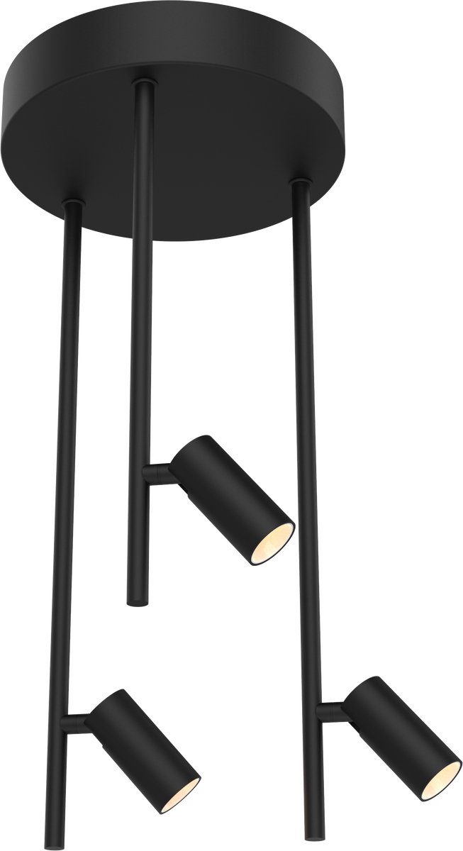 ETH Minora Spot 3 Lichts 10.5w led dimbaar Zwart
