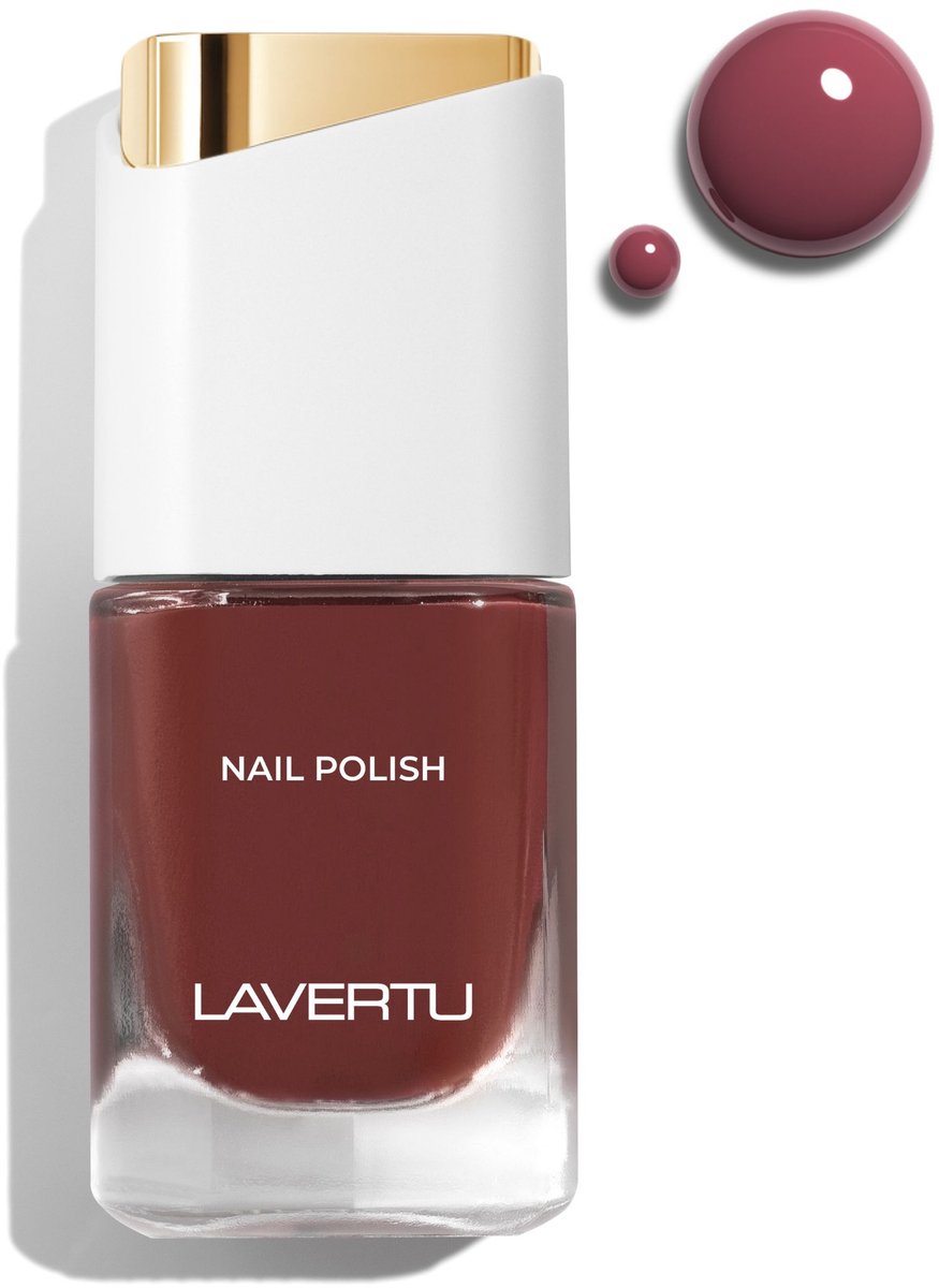 LAVERTU Nagellak Nature – 41 Nude - Langhoudende Vegan Nagellak met Natuurlijke Glans – Sneldrogend & Verzorgend – 10 ml