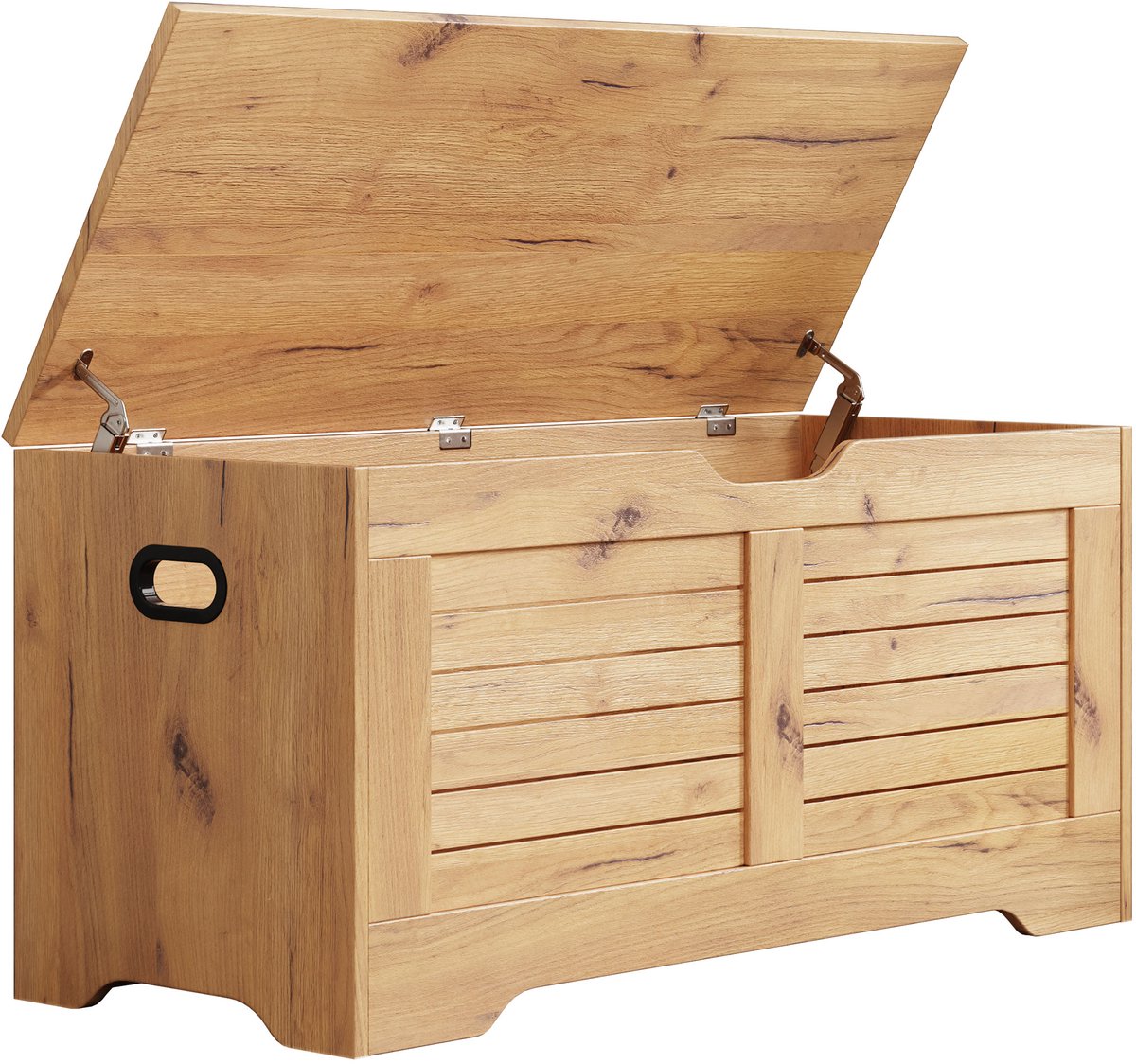VDD - Opbergkist - Speelgoedkist - Dekenkist - 100 cm breed - Oak hout look